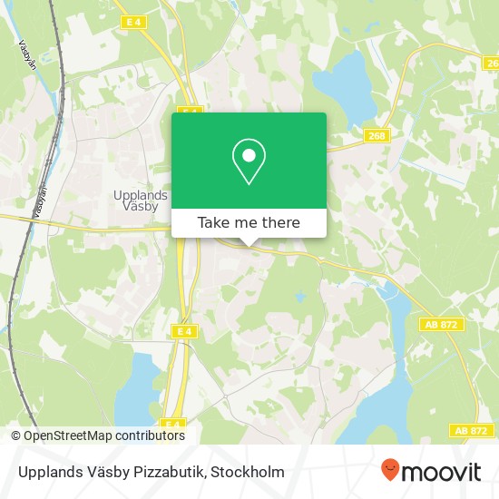 Upplands Väsby Pizzabutik map