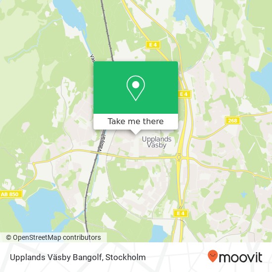 Upplands Väsby Bangolf map