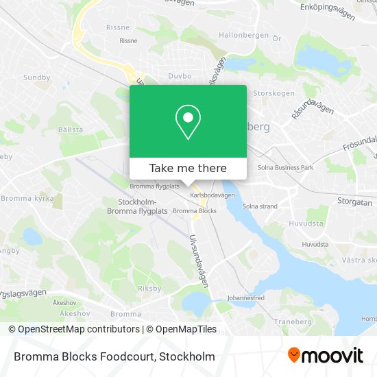 Bromma Blocks Foodcourt map