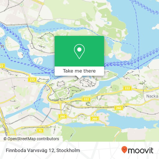 Finnboda Varvsväg 12 map