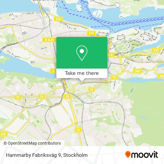 Hammarby Fabriksväg 9 map