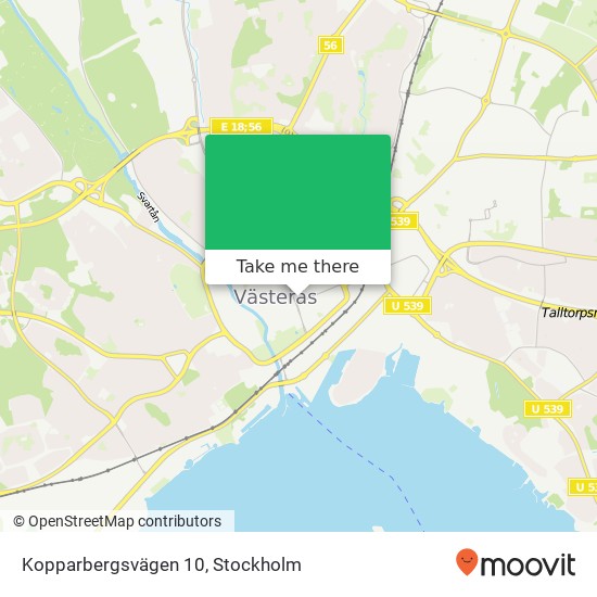 Kopparbergsvägen 10 map