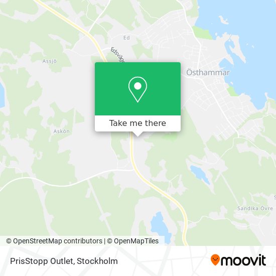 PrisStopp Outlet map