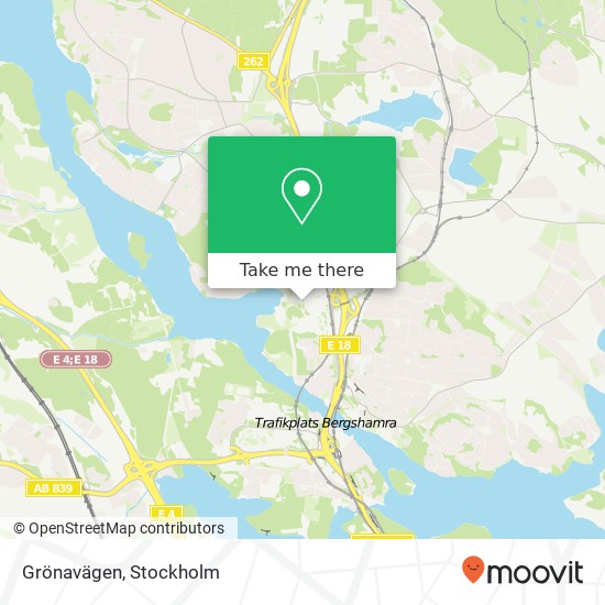 Grönavägen map