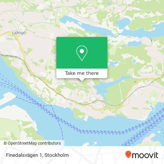 Finedalsvägen 1 map