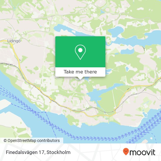 Finedalsvägen 17 map