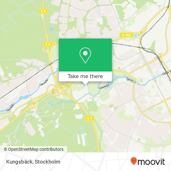 Kungsbäck map