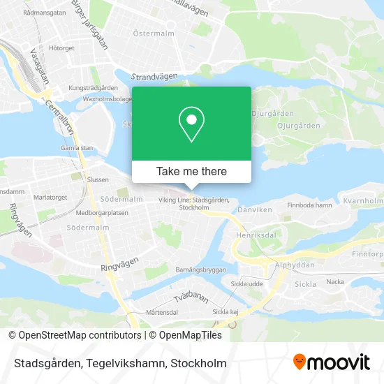 Stadsgården, Tegelvikshamn map