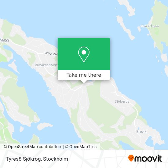 Tyresö Sjökrog map