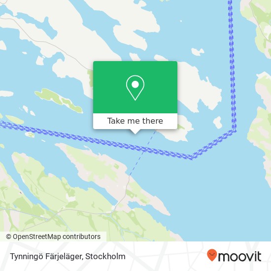 Tynningö Färjeläger map