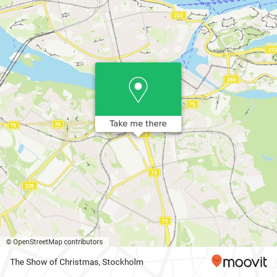 The Show of Christmas map