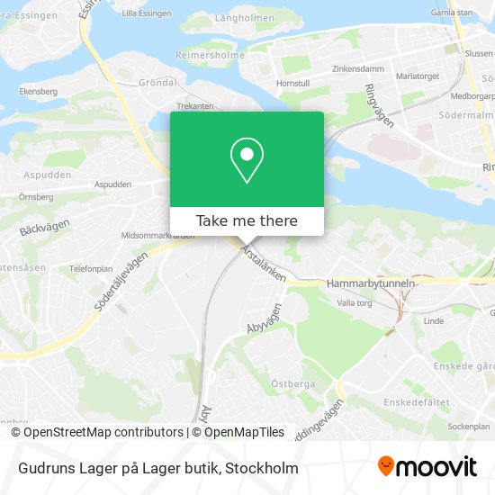 Gudruns Lager på Lager butik map