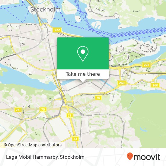 Laga Mobil Hammarby map