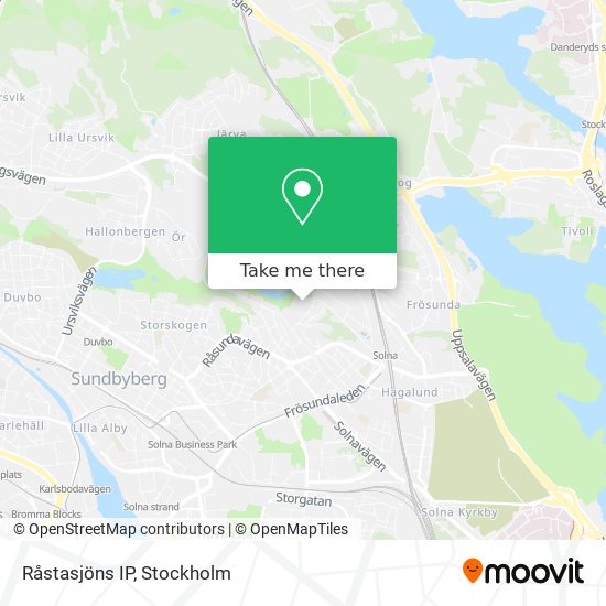 Råstasjöns IP map