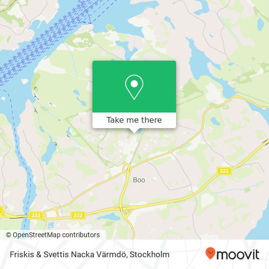 Friskis & Svettis Nacka Värmdö map