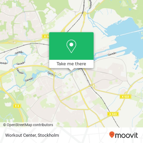 Workout Center map
