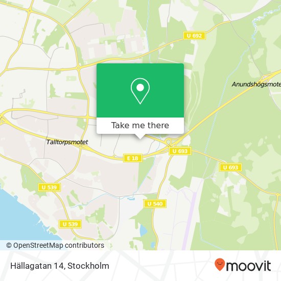 Hällagatan 14 map