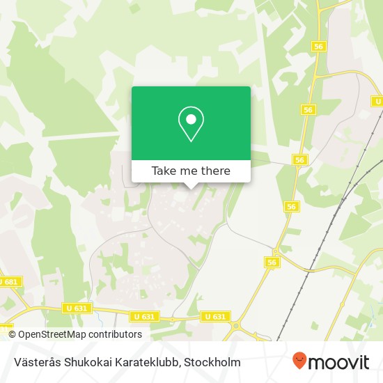 Västerås Shukokai Karateklubb map