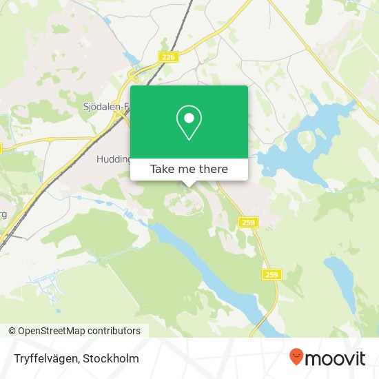 Tryffelvägen map