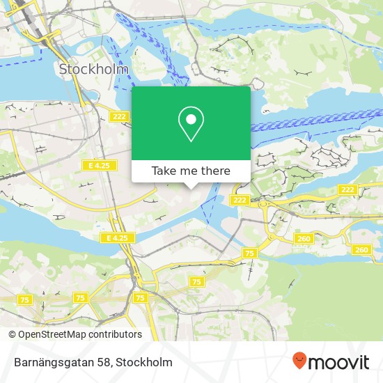 Barnängsgatan 58 map