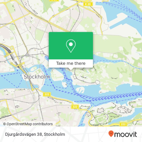 Djurgårdsvägen 38 karta