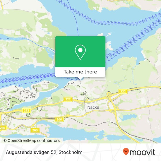 Augustendalsvägen 52 map
