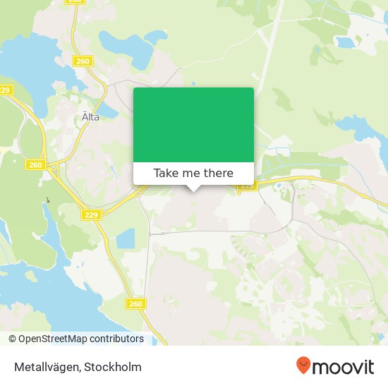 Metallvägen map