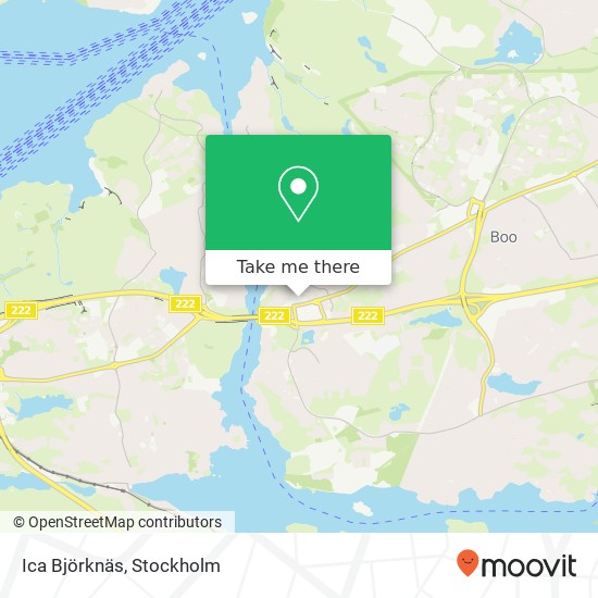 Ica Björknäs map