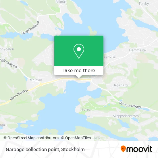 Garbage collection point map