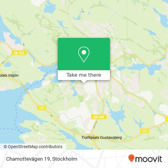 Chamottevägen 19 karta