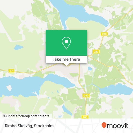 Rimbo Skolväg map