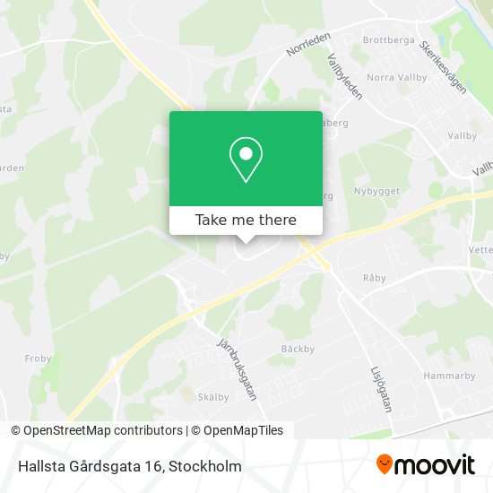 Hallsta Gårdsgata 16 map