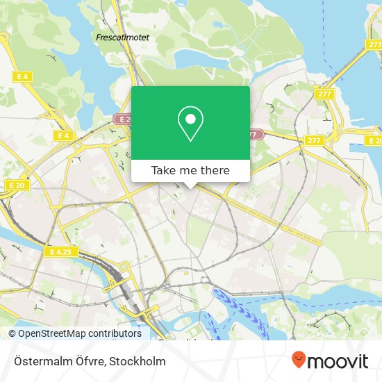 Östermalm Öfvre map