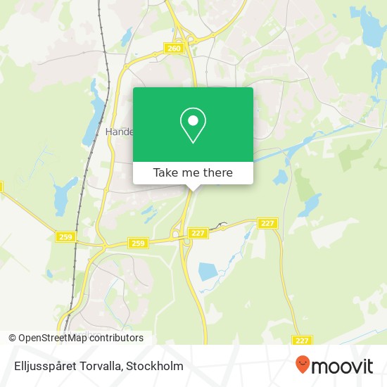 Elljusspåret Torvalla map