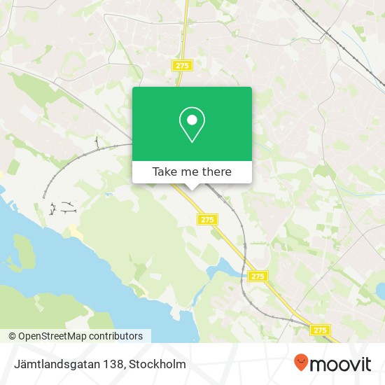 Jämtlandsgatan 138 map