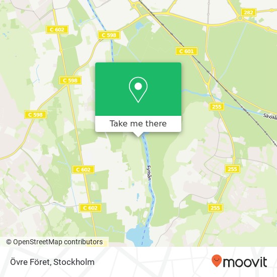 Övre Föret map