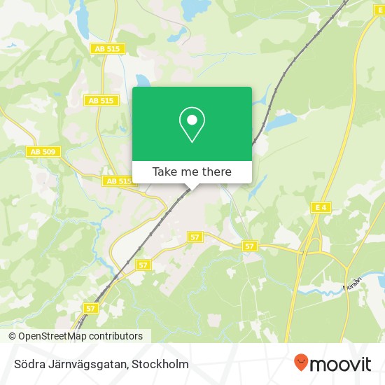 Södra Järnvägsgatan map