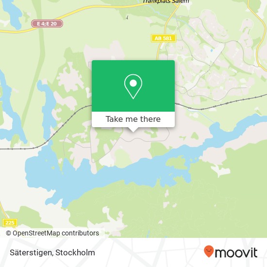 Säterstigen map