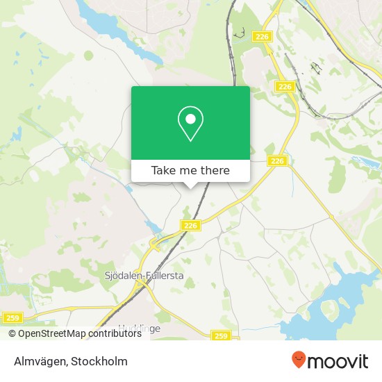 Almvägen map