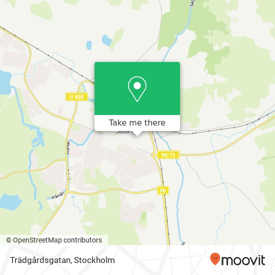 Trädgårdsgatan map