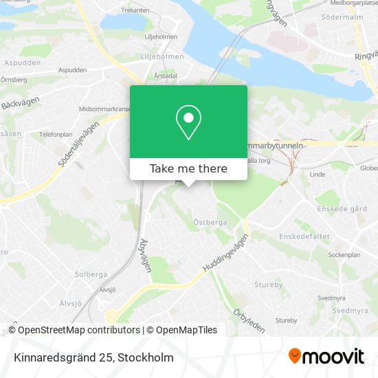 Kinnaredsgränd 25 map