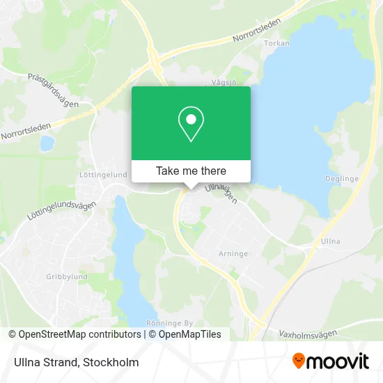 Ullna Strand map