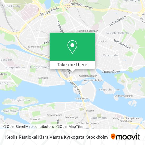 Keolis Rastlokal Klara Västra Kyrkogata map