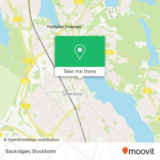 Backvägen map