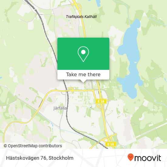 Hästskovägen 76 map