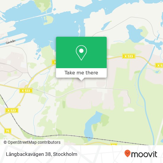 Långbackavägen 38 map