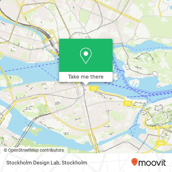 Stockholm Design Lab map