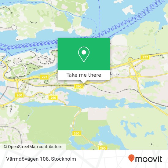 Värmdövägen 108 map