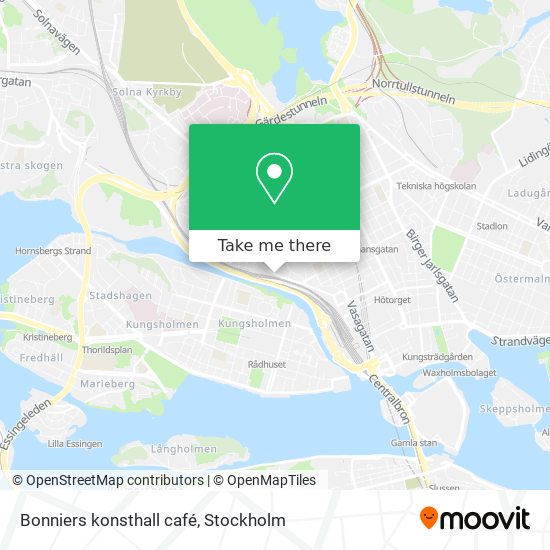 Bonniers konsthall café map