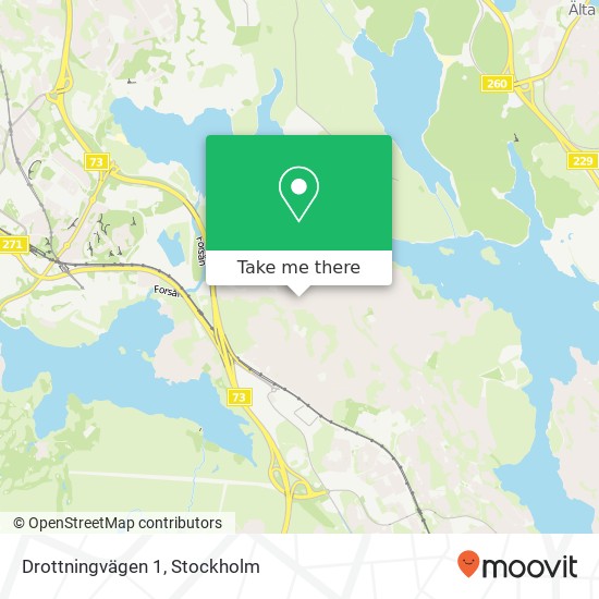 Drottningvägen 1 map